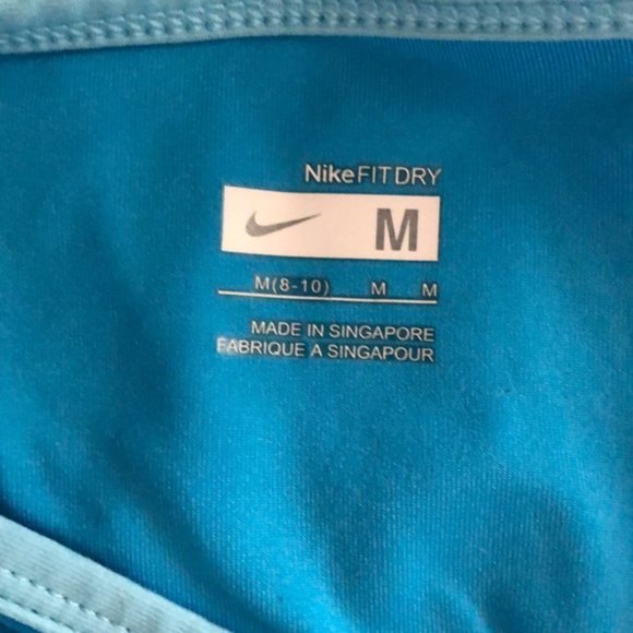 Aqua blue NIKE FIT DRY sports tank - Picture 4 of 7